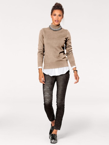 heine Pullover in Beige