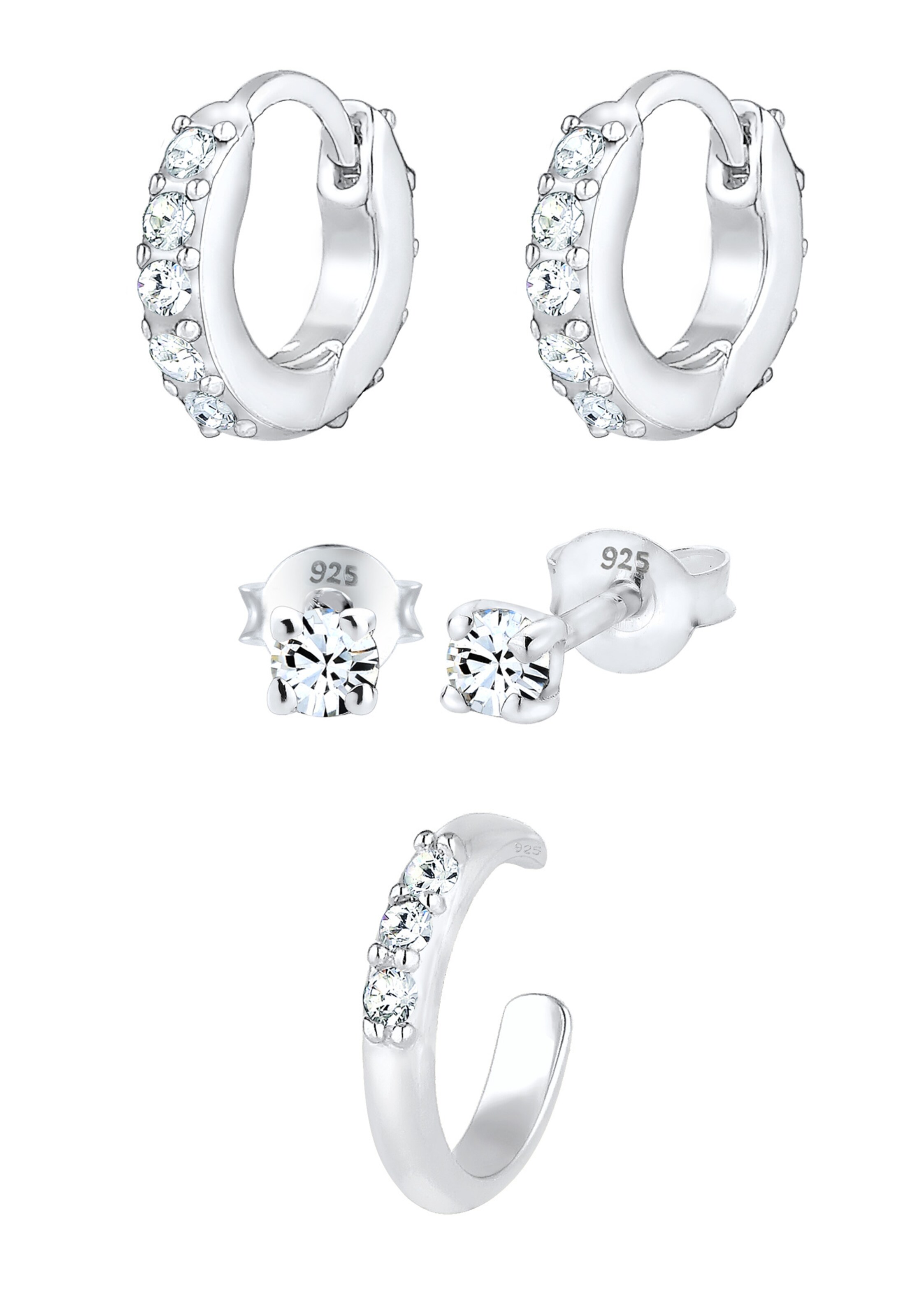 ELLI Earrings in Silver: front