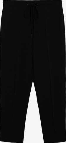 MANGO Regular Pants 'Semiflu' in Black: front