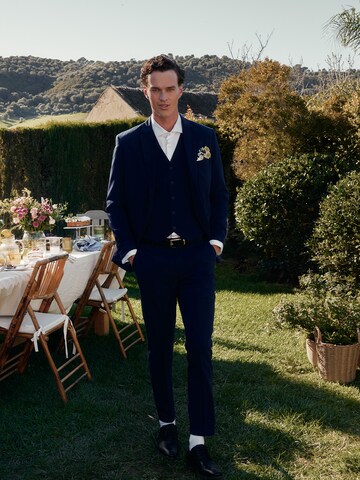 Royal Blue Three-Piece Suit Look