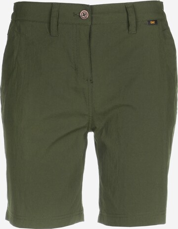 JACK WOLFSKIN Outdoor Pants 'Desert' in Green: front