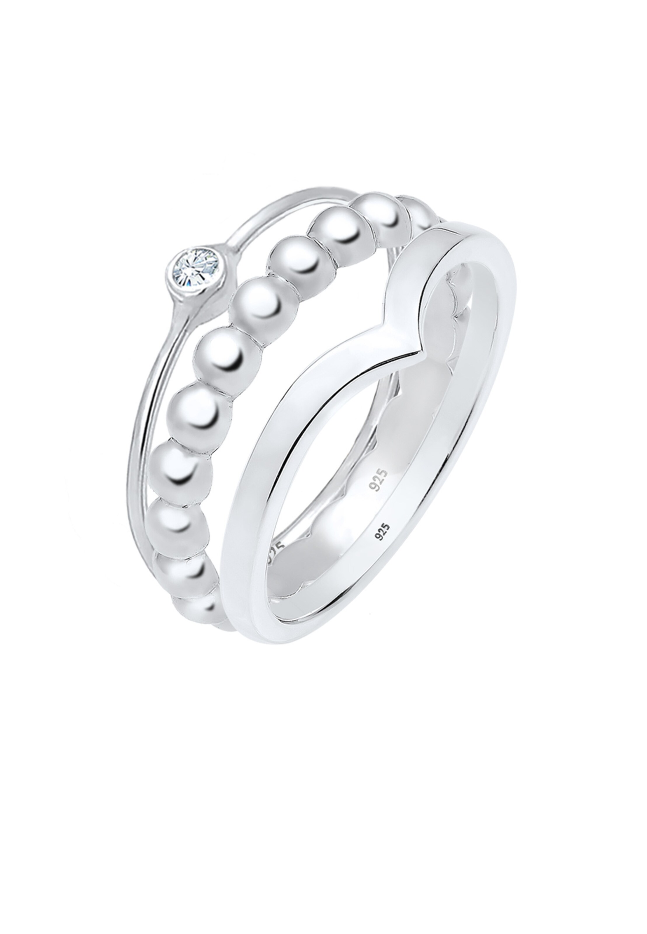 ELLI Ring in Silber: Vorderseite