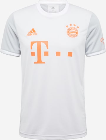 pelēks ADIDAS SPORTSWEAR Sportiska stila krekls 'FC Bayern München': no priekšpuses