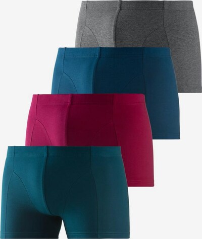 BENCH Boxers em azul / cinzento / petróleo / rosa escuro, Vista do produto
