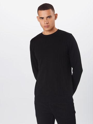 Regular fit Pullover 'Berg' di SELECTED HOMME in nero: frontale