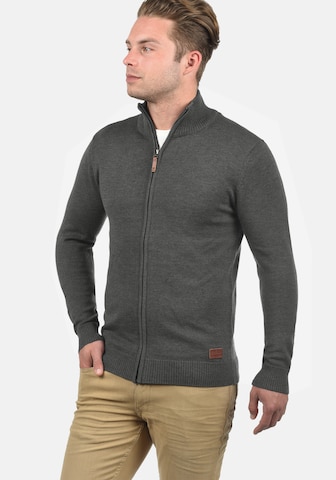 BLEND Knit Cardigan 'Norman' in Grey: front