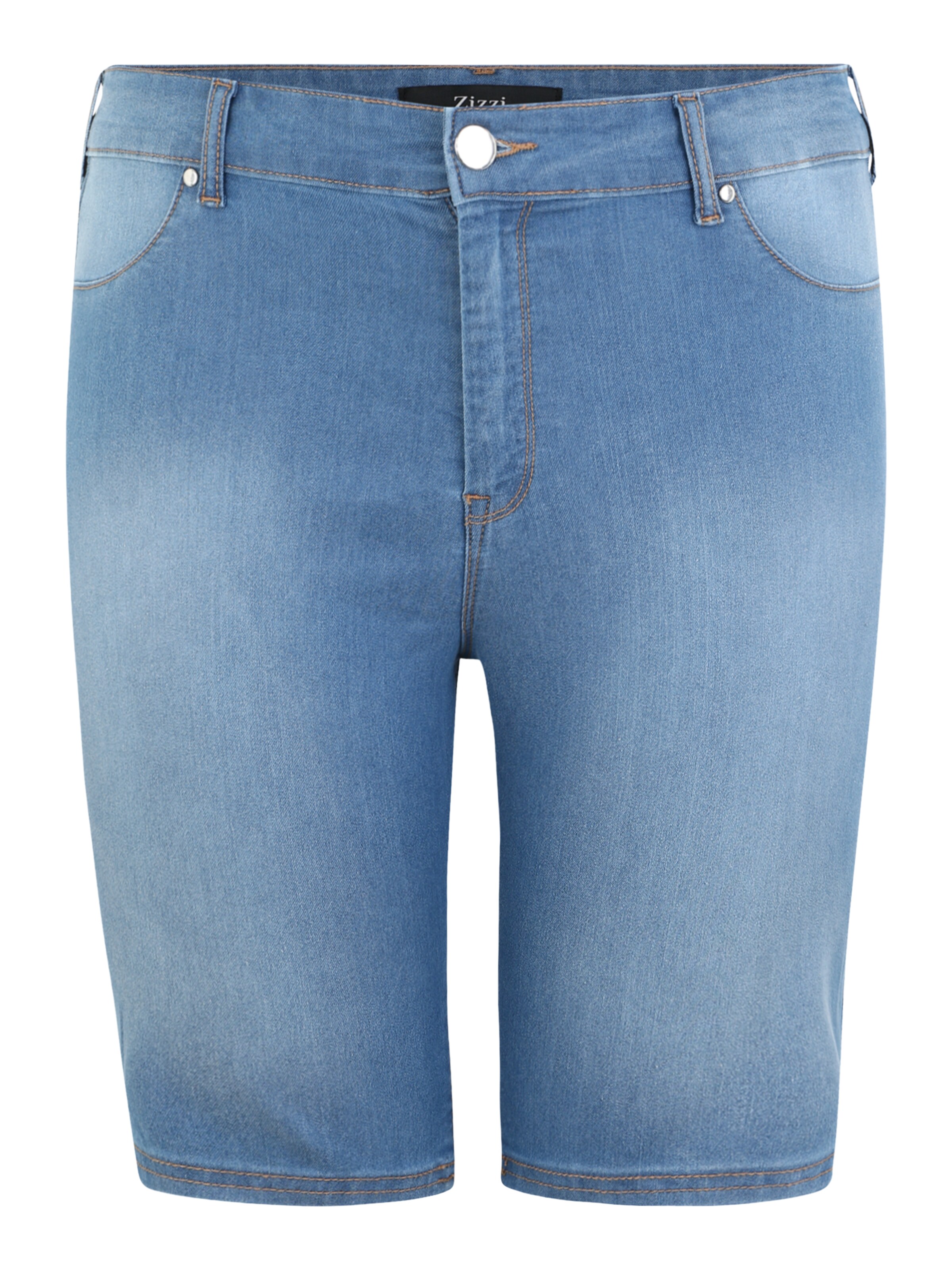 Zizzi - Broek 'JANNA' in de kleur Blauw denim