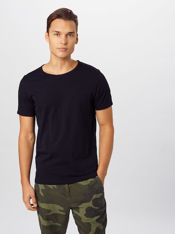 T-Shirt 'Morgan' SELECTED HOMME en noir : devant