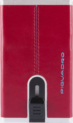 Piquadro Wallet 'Blue Square' in Red: front