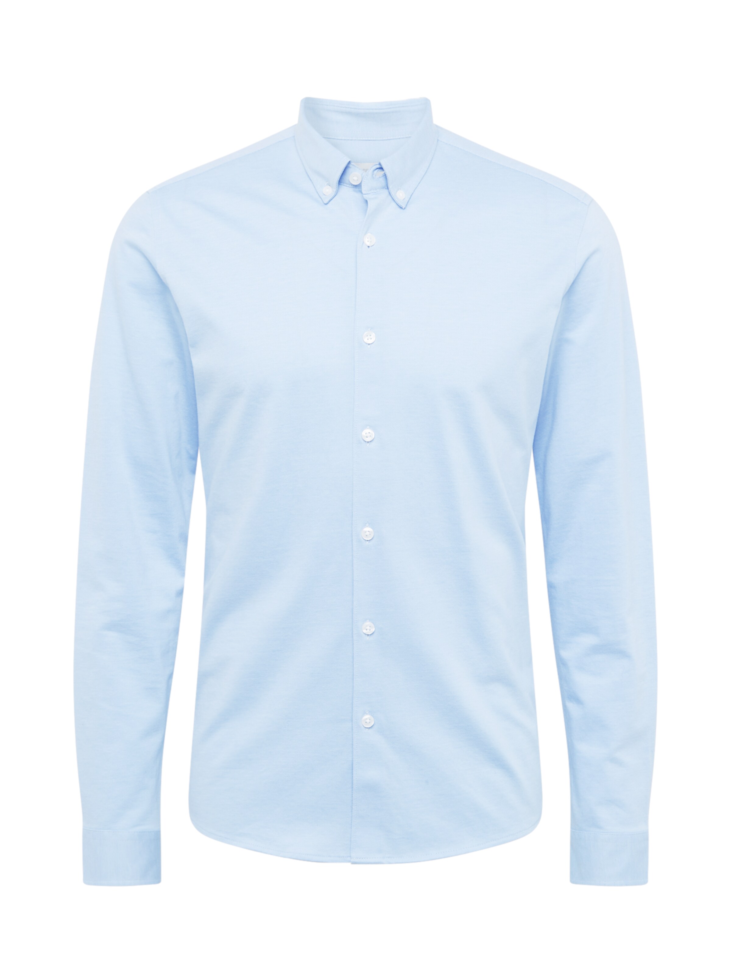 ESPRIT - Zakelijk overhemd 'PremiumSolKnit' in de kleur Navy