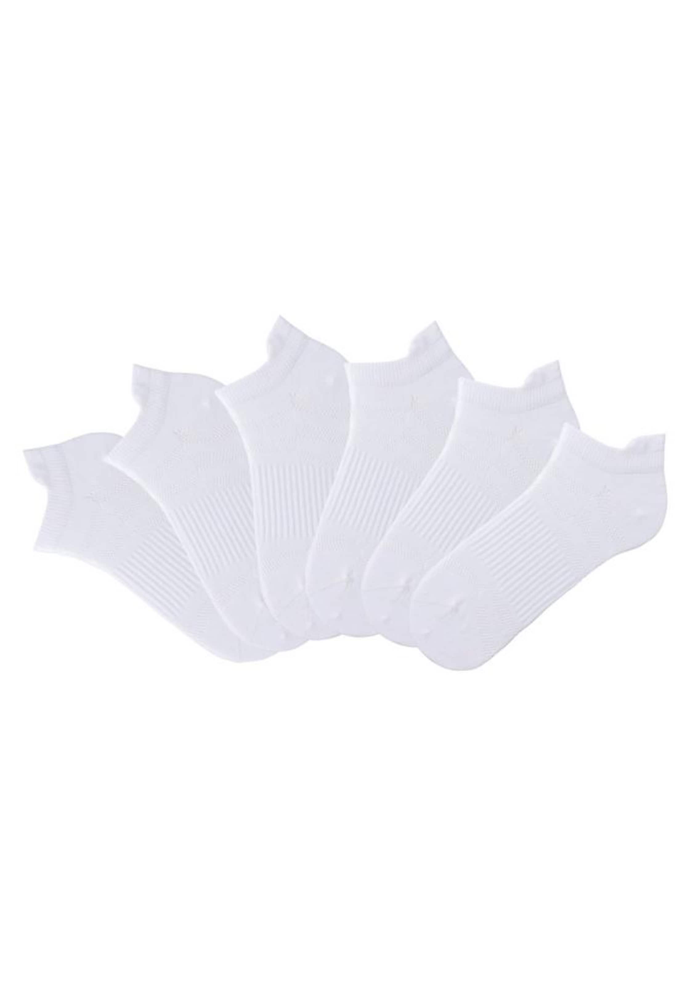 LASCANA ACTIVE Sneakersocken in Weiß: Vorderseite