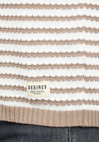 DESIRES Strickpullover 'Hilde' in Braun