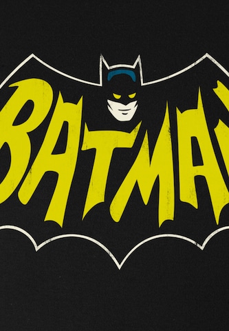 LOGOSHIRT Shirt 'Batman - Fledermaus' in Zwart