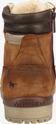 MUSTANG Lace-up boots in Brown