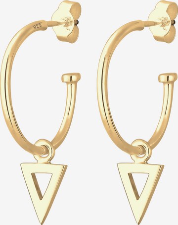ELLI Earrings 'Dreieck Geo' in Gold: front