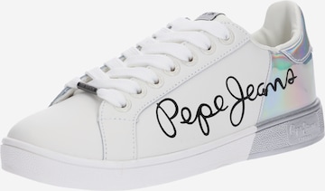 balts Pepe Jeans Zemie brīvā laika apavi 'Bromton Mania': no priekšpuses