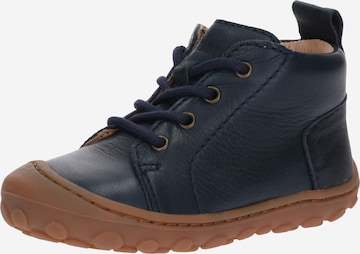 BISGAARD First-Step Shoes 'gerle lace' in Blue: front