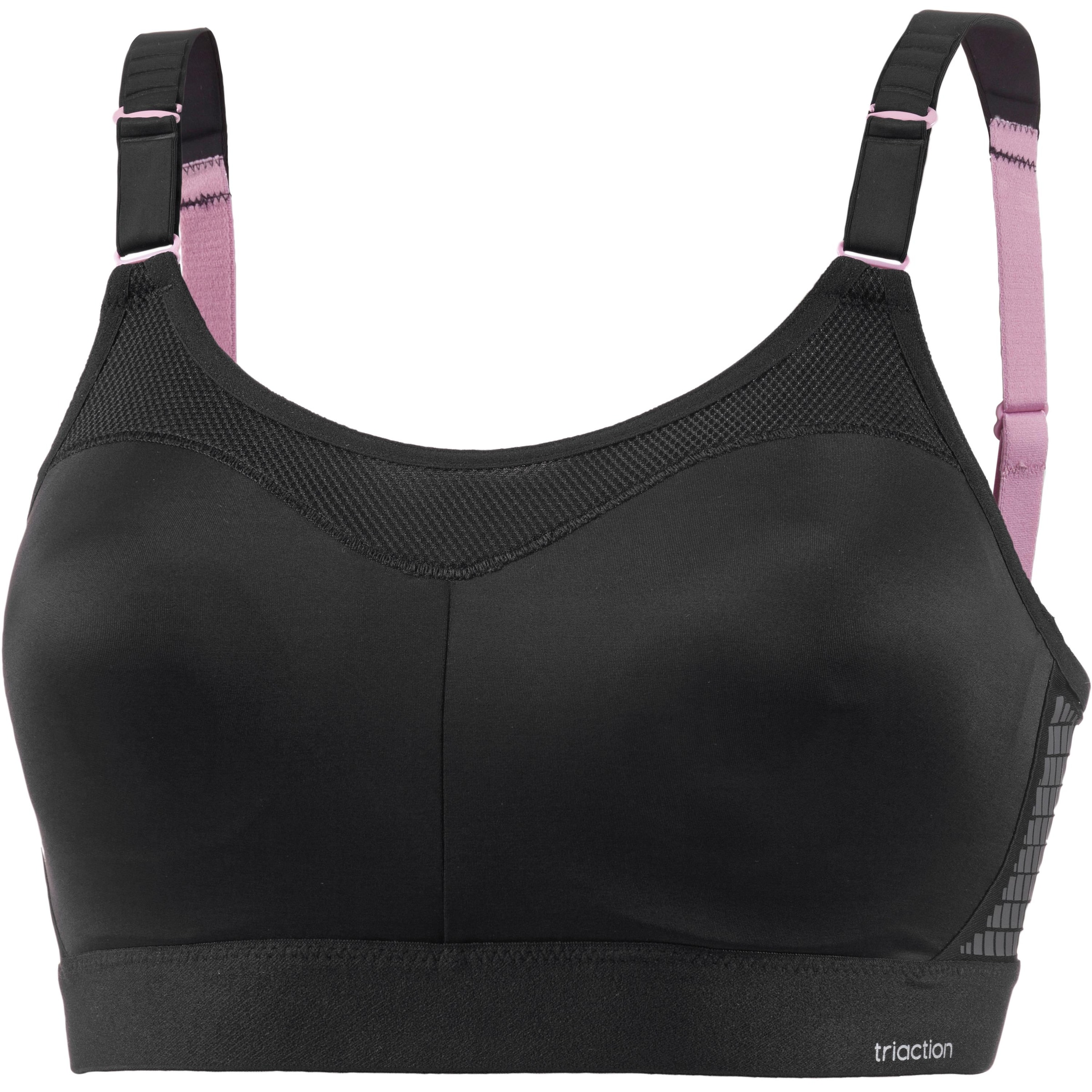 TRIUMPH Bustier Sport bh 'Contral Lite' in Zwart: voorkant
