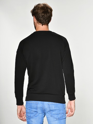 TOP GUN Sweatshirt 'Streak' in Zwart