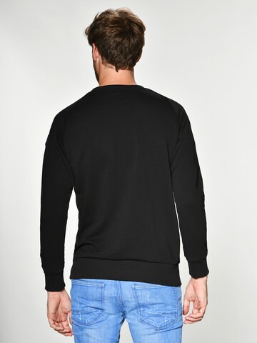 TOP GUN Sweatshirt ' Streak ' in Black