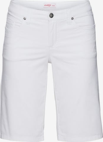 SHEEGO Regular Trousers in White: front