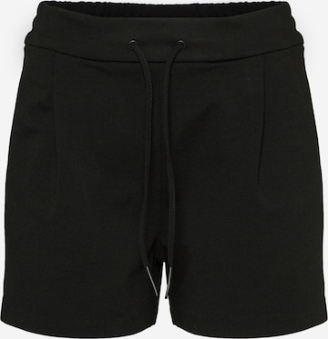 VERO MODA Normální Kalhoty se sklady v pase – černá: přední strana