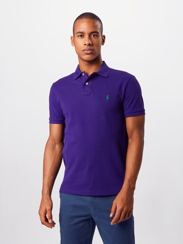 Polo Ralph Lauren Μπλουζάκι 'SSKCSLIM1-SHORT SLEEVE-KNIT' σε λιλά: μπροστά