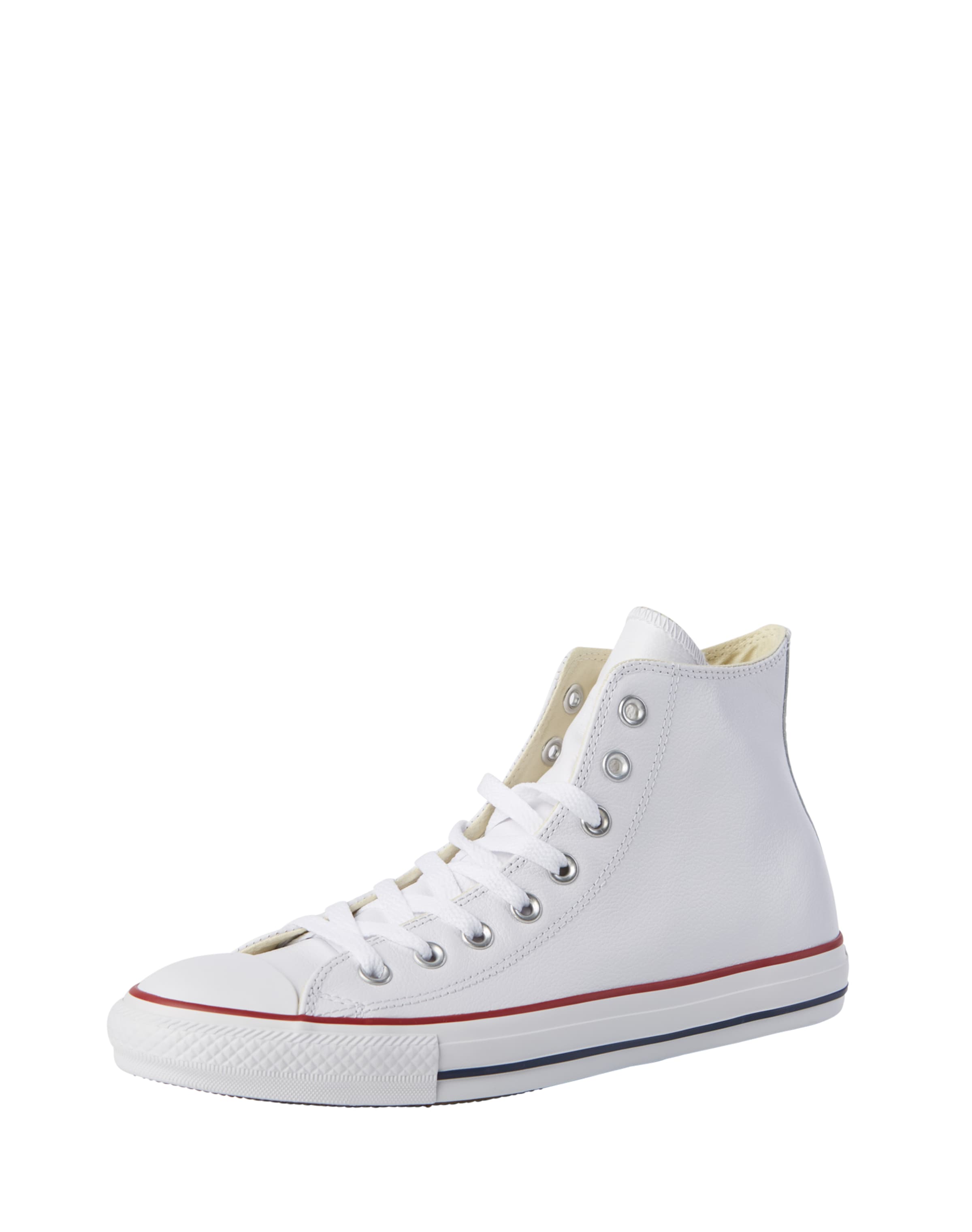 CONVERSE Kõrged ketsid 'CHUCK TAYLOR ALL STAR CLASSIC HI LEATHER', värv valge: eest vaates