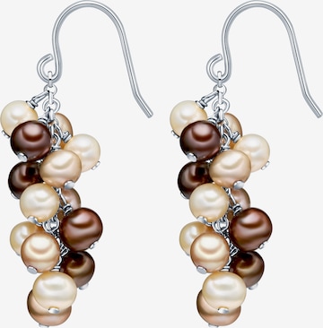 Valero Pearls Earrings in Brown