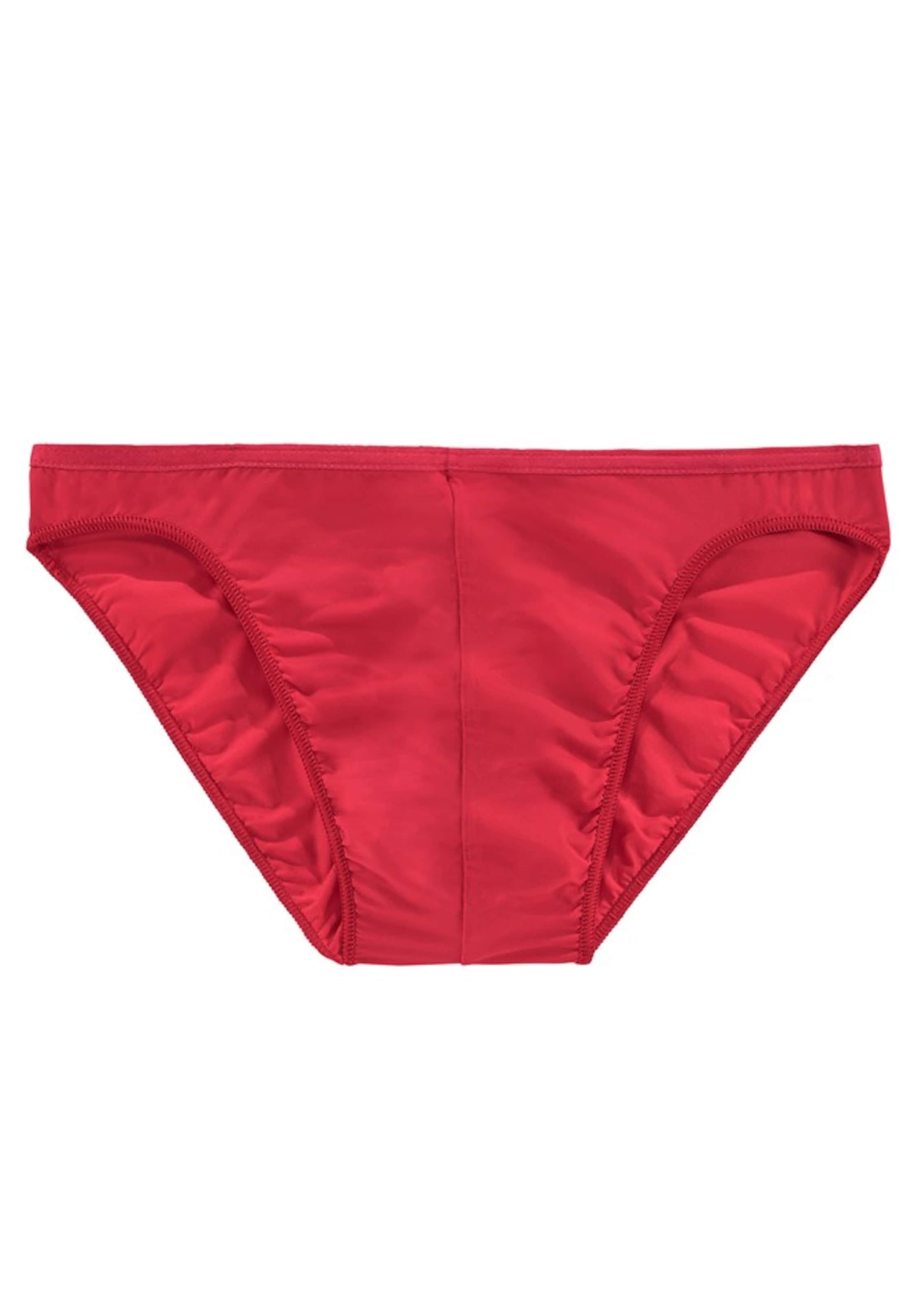 Slip 'Plume' HOM en rouge : devant