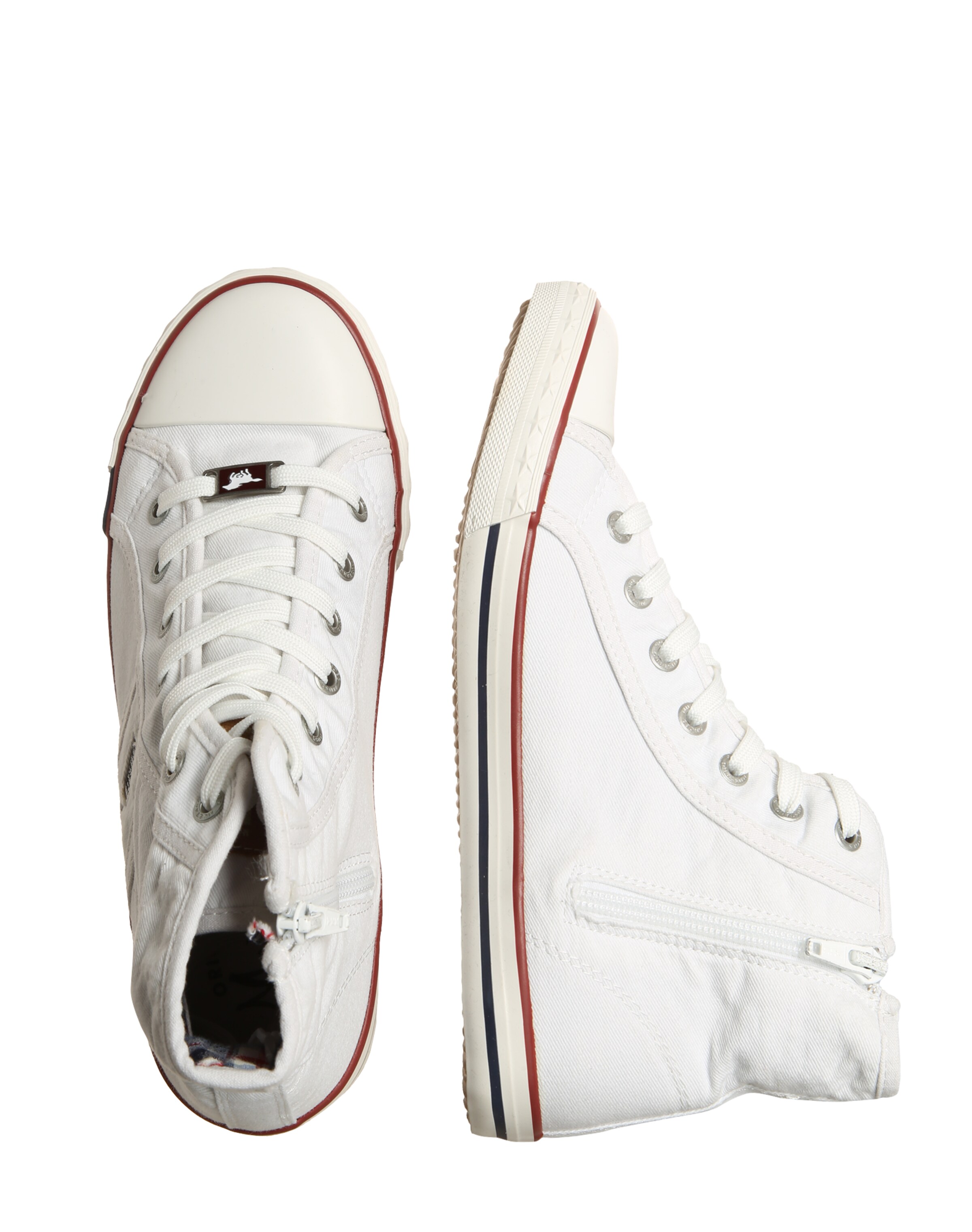 MUSTANG Високи маратонки в бяло