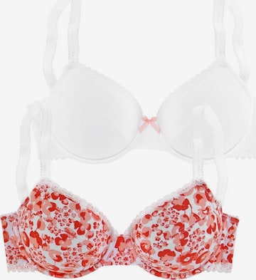 PETITE FLEUR T-shirt BH in Rood: voorkant