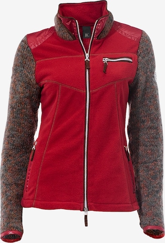 heine Fleece Jacket in Red: front