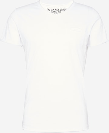 T-Shirt Key Largo en blanc : devant