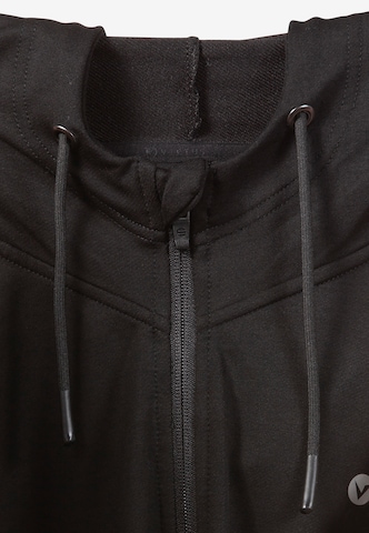 Virtus Athletic Zip-Up Hoodie 'Brent' in Black