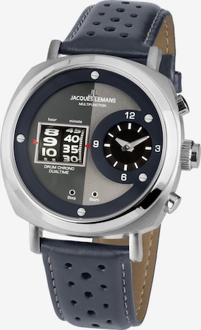 Jacques Lemans Analog Watch 'Lugano' in Grey: front