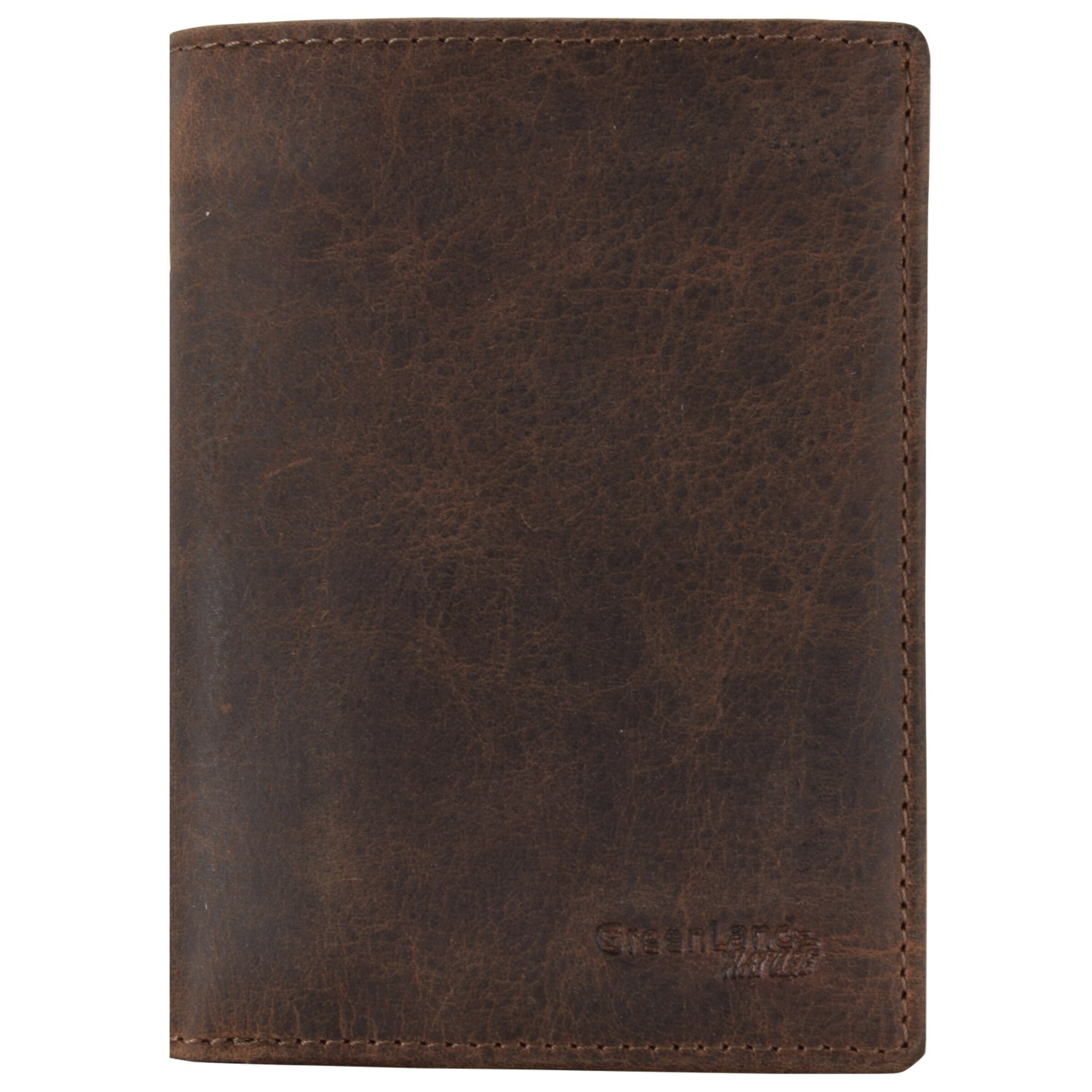 Portamonete di Greenland Nature in marrone: frontale