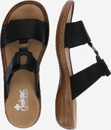 Rieker Mules 'Eagle' in Black