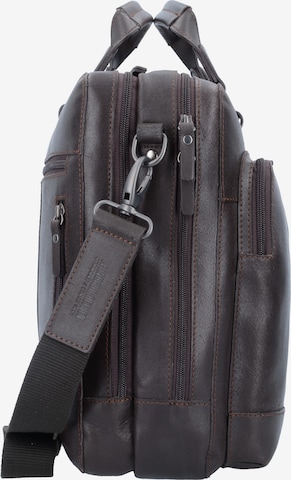 LEONHARD HEYDEN Document Bag 'Dakota' in Brown