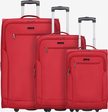 Set di valigie 'Travel Line 6800' di D&N in rosso: frontale