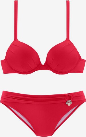 Bikini di s.Oliver in rosso: frontale