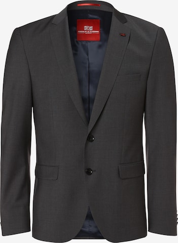 Finshley & Harding London Slim fit Business Blazer 'Lucas' in Grey: front