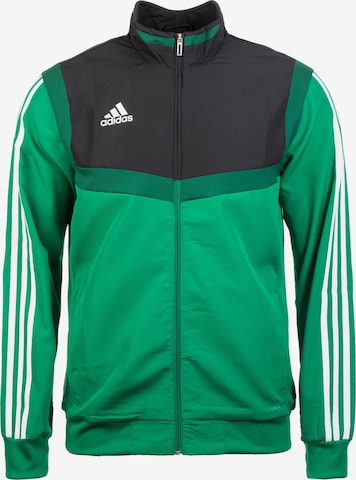 ADIDAS SPORTSWEAR Athletic Jacket 'Tiro 19' in Green: front