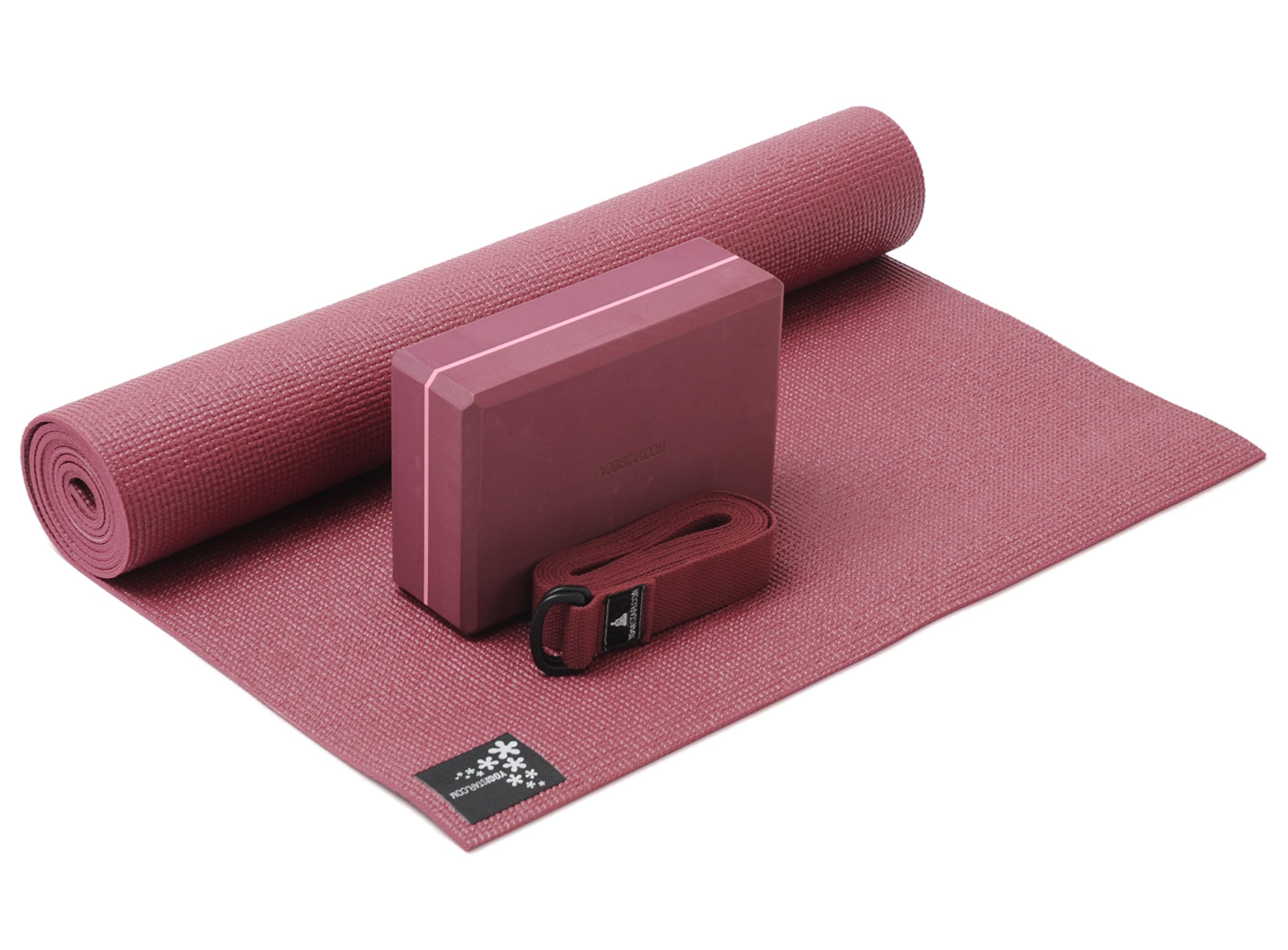 YOGISTAR.COM Mat in Red: front