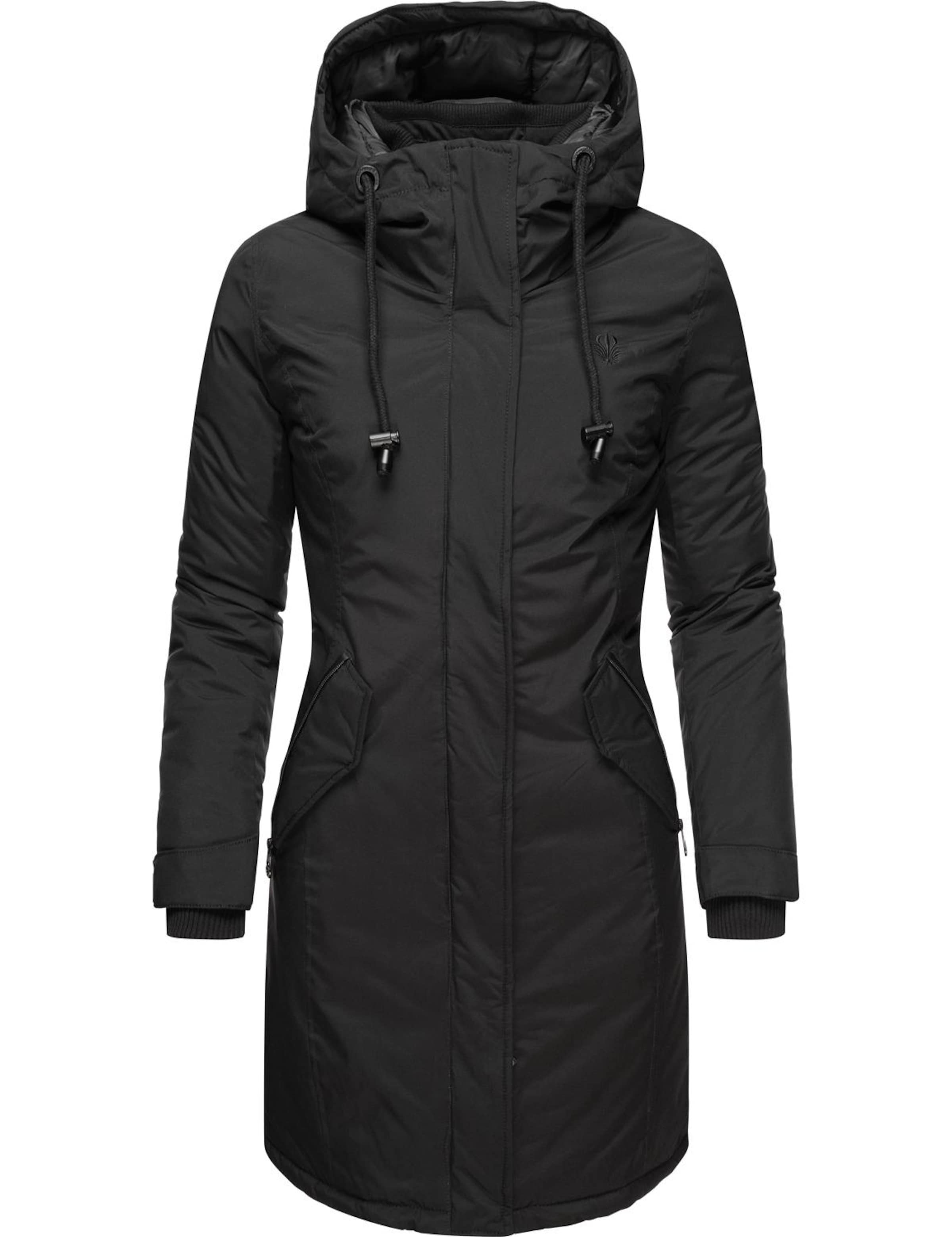 NAVAHOO Zimný kabát - Čierna: predná strana