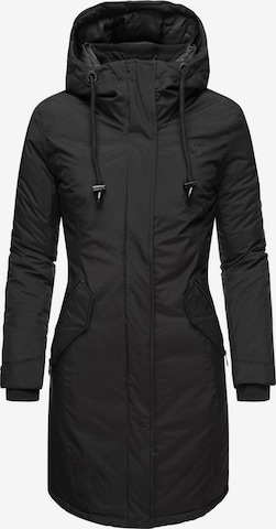 NAVAHOO Winter coat in Black: front