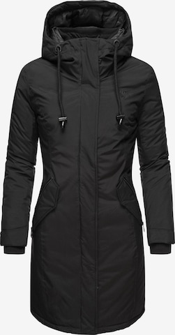 NAVAHOO Winter Coat in Black: front
