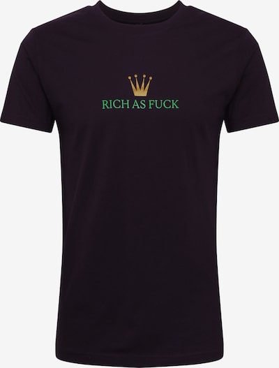 MT Men T-Shirt in gold / grün / schwarz, Produktansicht