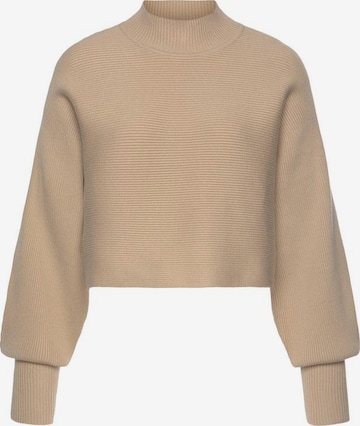 LASCANA Pullover in Beige: predná strana