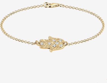 ELLI Bracelet 'Hand Fatima' in Gold: front